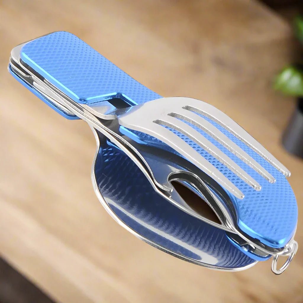 Couteau Suisse - FoldableTablewareSet™ - Bleu - Vaya nomad