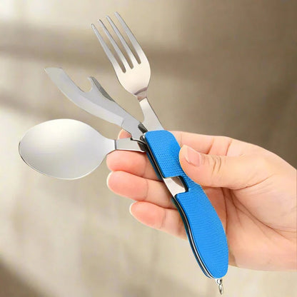 Couteau Suisse - FoldableTablewareSet™ - Bleu - Vaya nomad