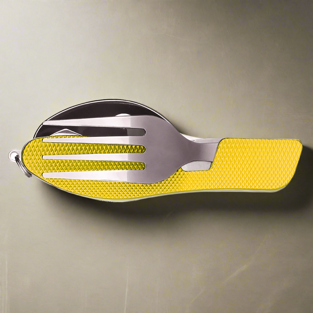 Couteau Suisse - FoldableTablewareSet™ - Jaune - Vaya nomad