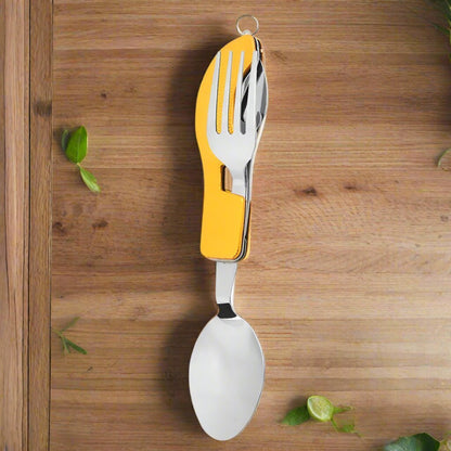 Couteau Suisse - FoldableTablewareSet™ - Jaune - Vaya nomad