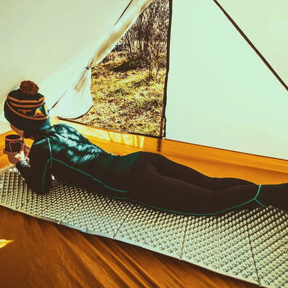 Matelas Camping - PortableCampingMat™ - Jaune - Vaya nomad
