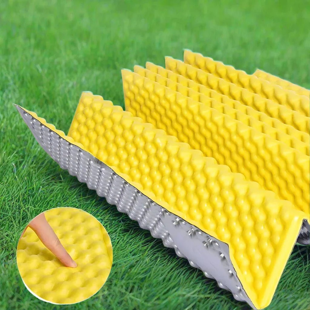 Matelas Camping - PortableCampingMat™ - Jaune - Vaya nomad
