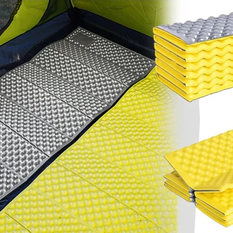 Matelas Camping - PortableCampingMat™ - Jaune - Vaya nomad